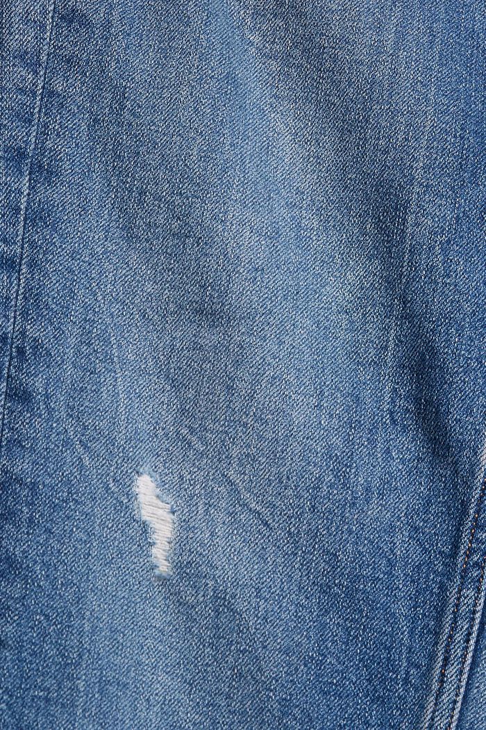 Stretch jeans containing organic cotton, BLUE DARK WASHED, detail image number 4