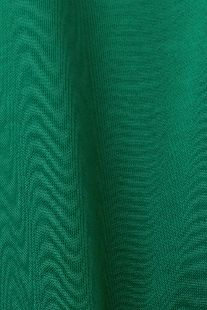 Organic Cotton Logo Sweatshirt, DARK GREEN, detail image number 4