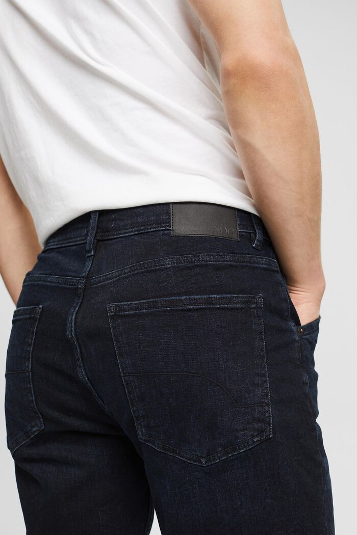 Denim shorts in cotton, BLUE BLACK, detail image number 6