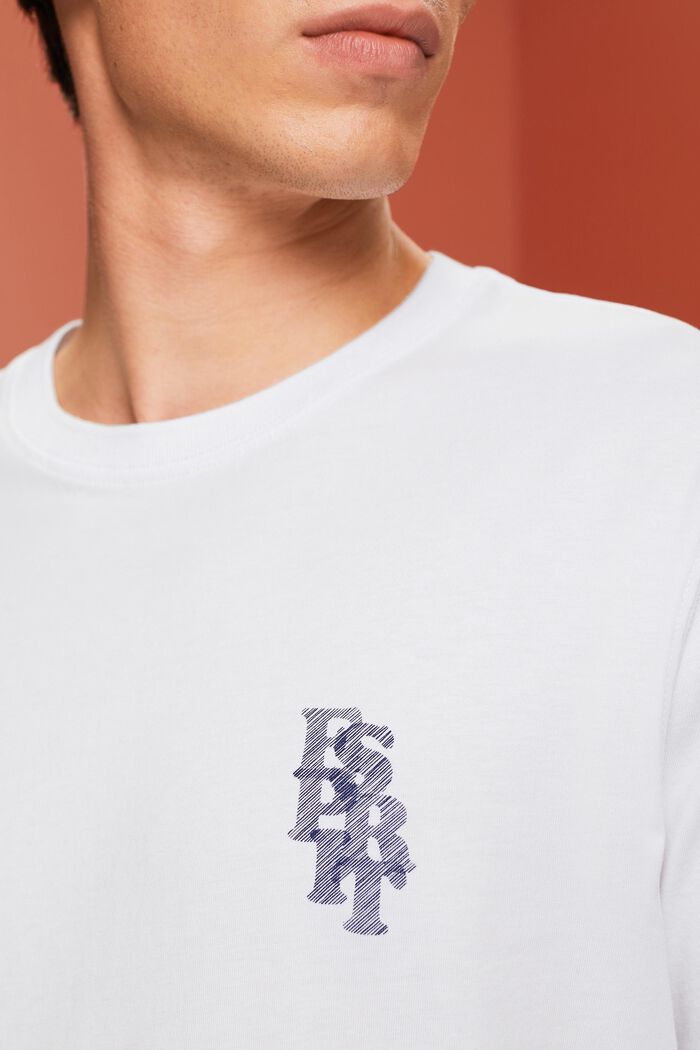 Logo t-shirt, 100% cotton, WHITE, detail image number 2