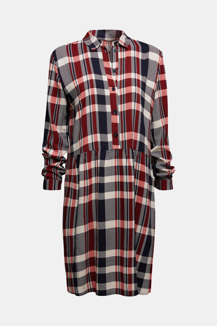 Shirt dress made of LENZING™ ECOVERO™, NAVY, detail image number 0
