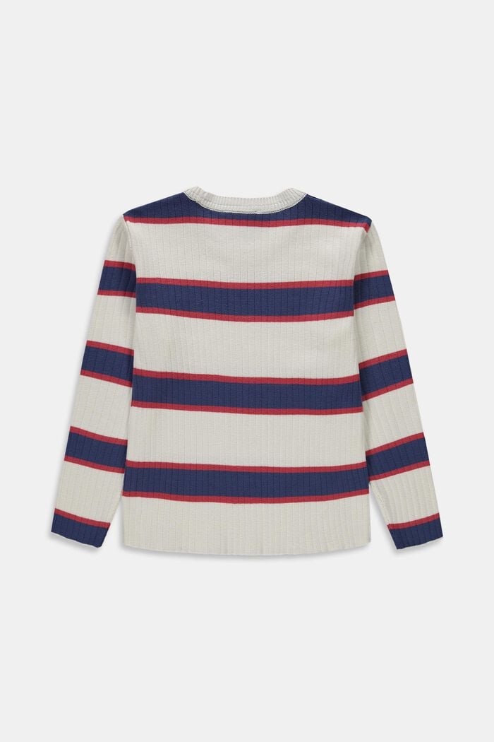 Ribbed jumper in 100% cotton