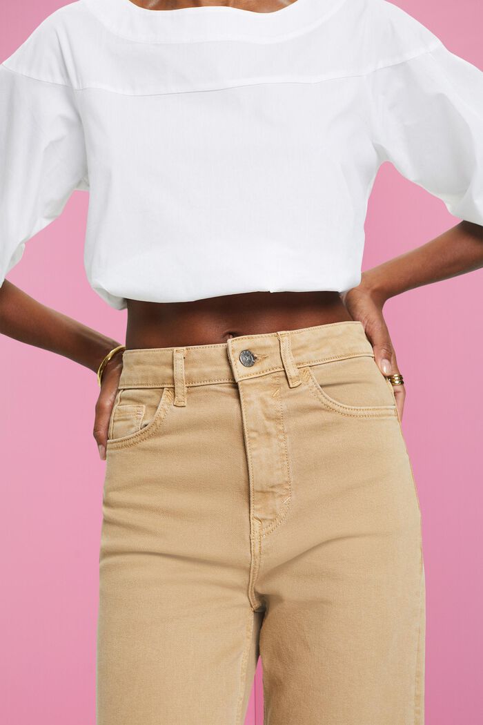 High-rise straight leg trousers, SAND, detail image number 2