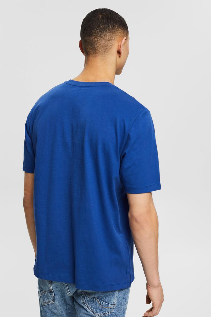 Jersey T-shirt with an embroidered logo, BRIGHT BLUE, detail image number 3