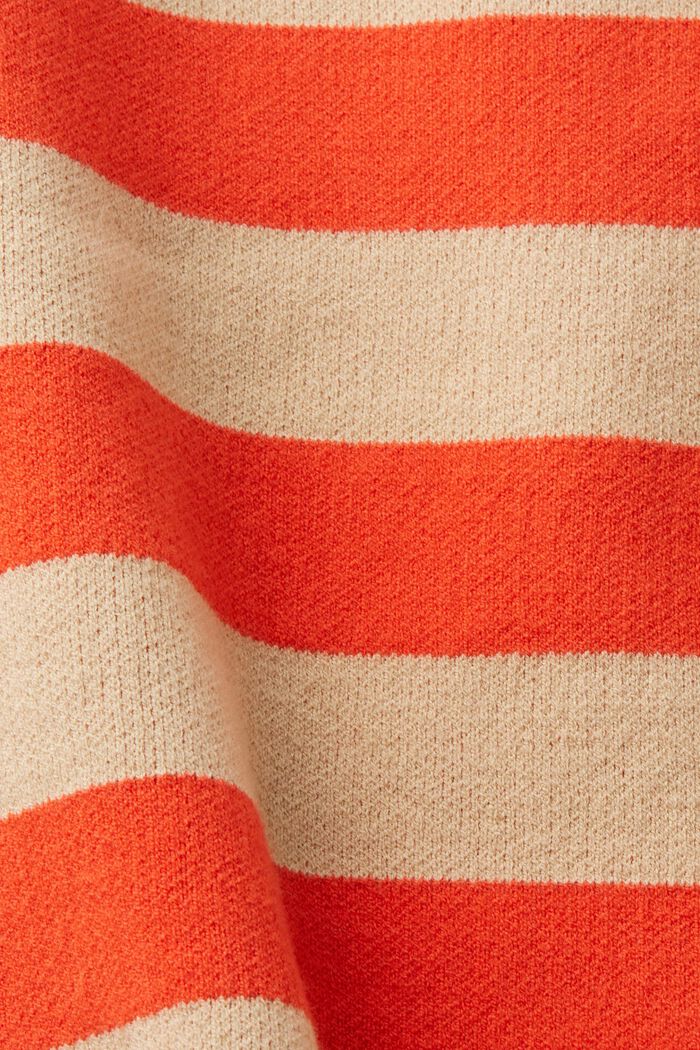 Mixed stripe knit jumper with roll neck, SAND, detail image number 5