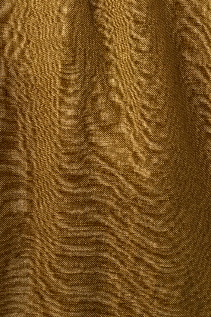 Linen-Cotton Straight Pant, OLIVE, detail image number 5