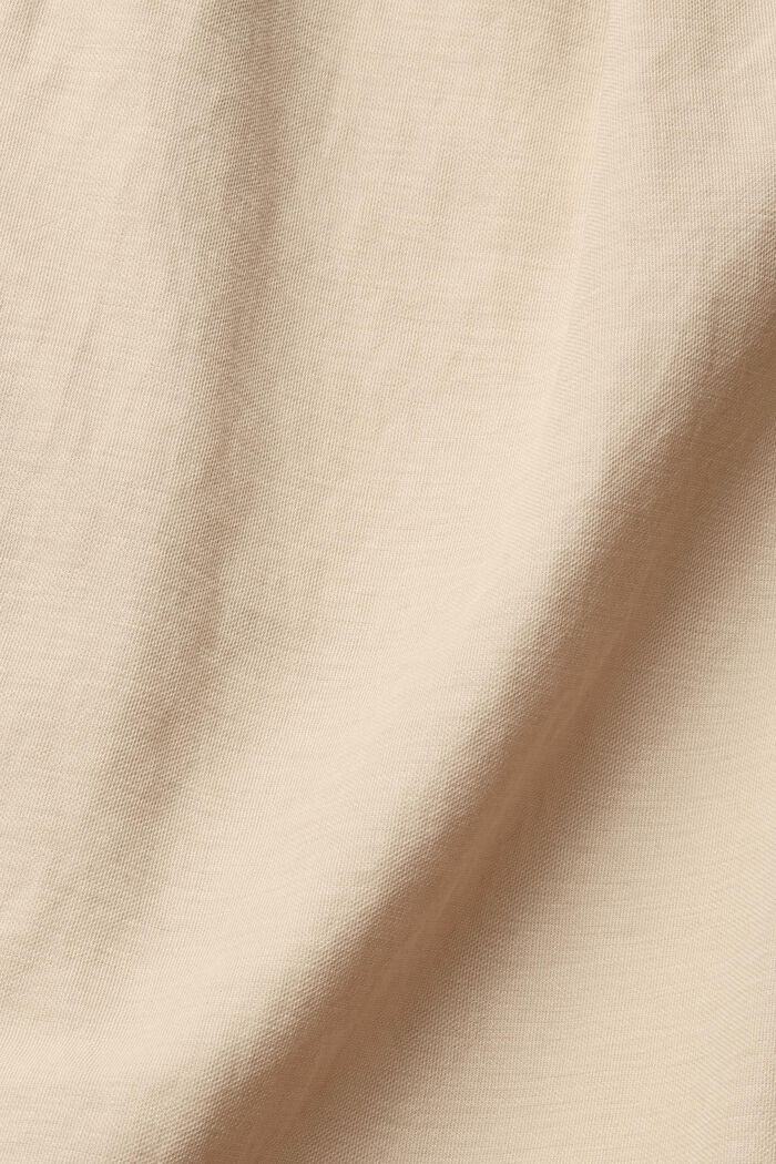 Trousers with a tie-around belt, LENZING™ ECOVERO™, LIGHT TAUPE, detail image number 6