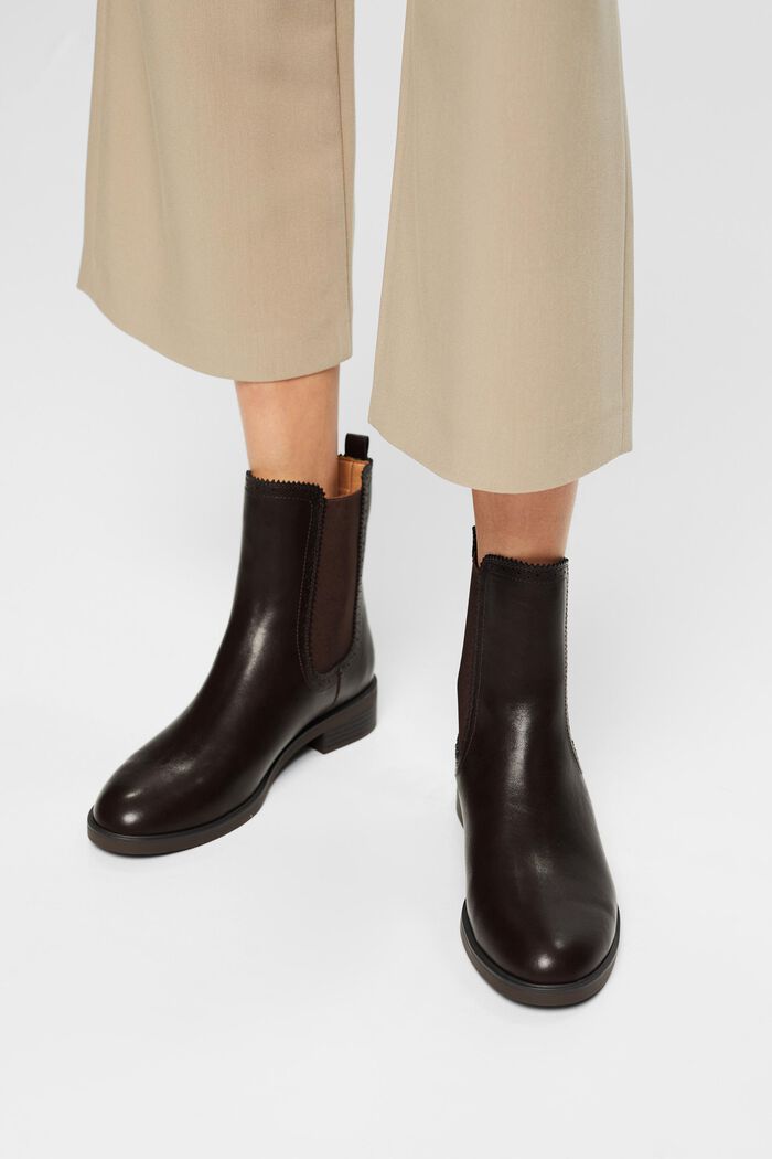 Faux leather Chelsea boots