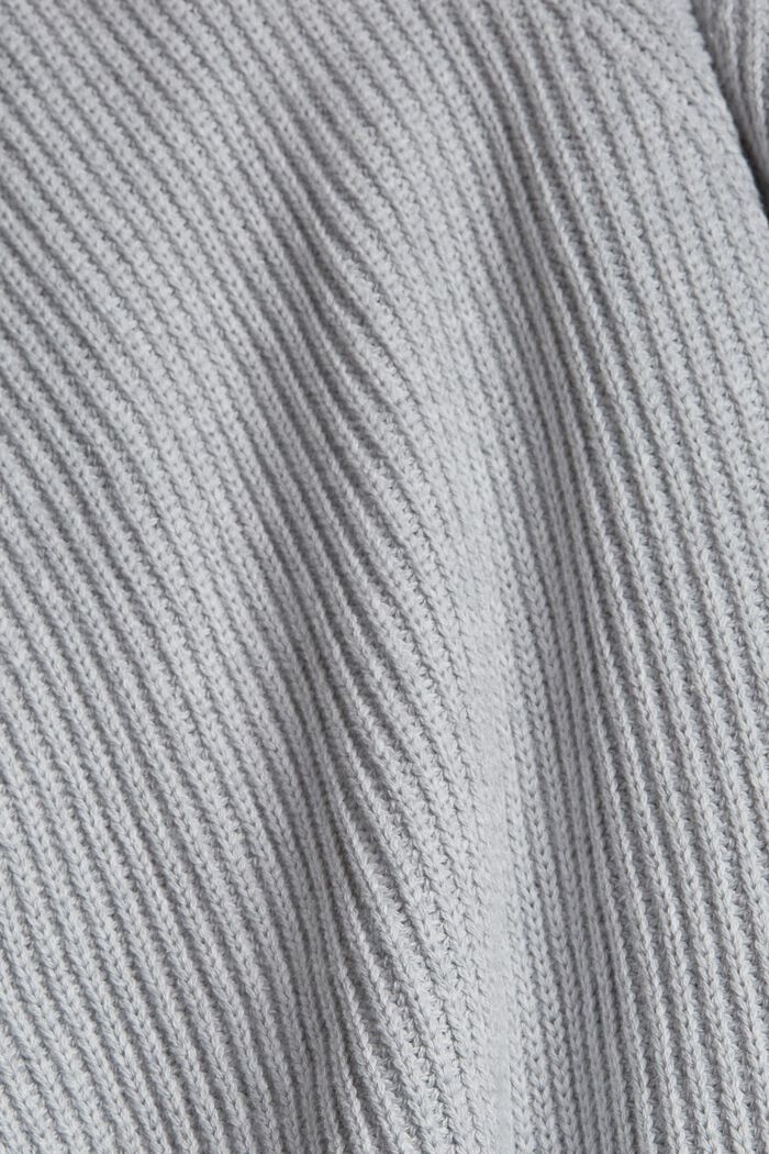 Backless sleeveless jumper, 100% cotton, LIGHT GREY, detail image number 4