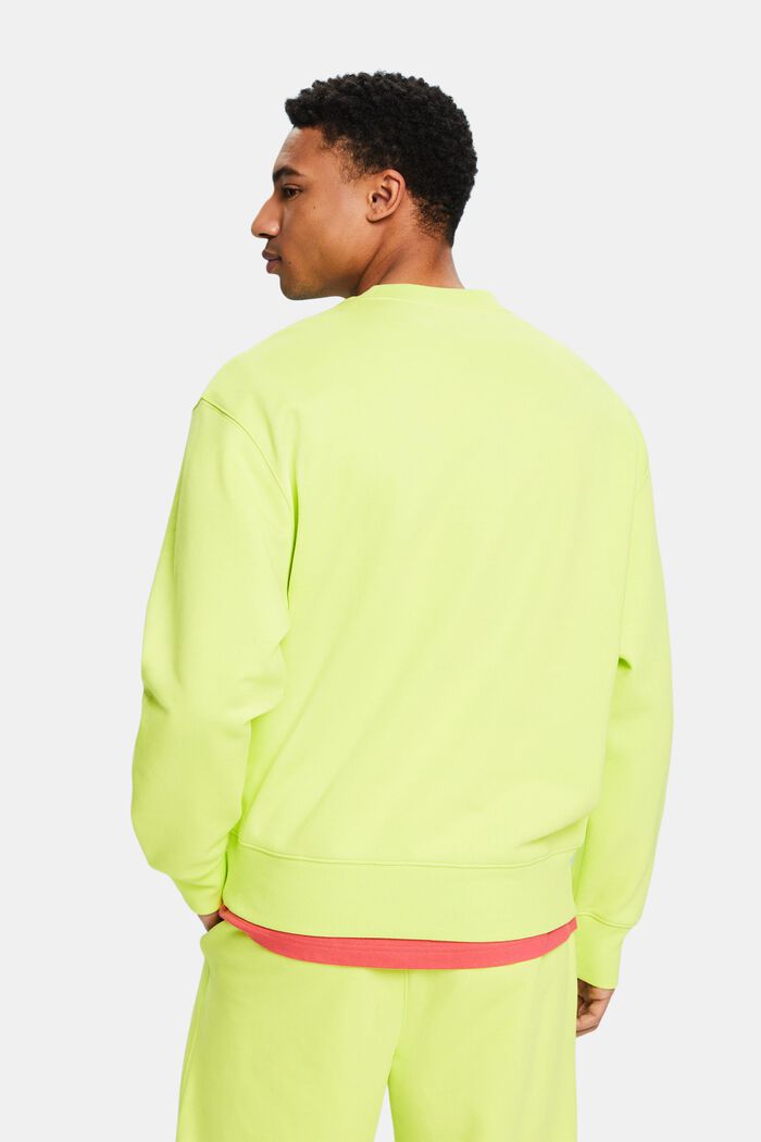 Unisex Cotton Fleece Logo Sweatshirt, BRIGHT YELLOW, detail image number 2