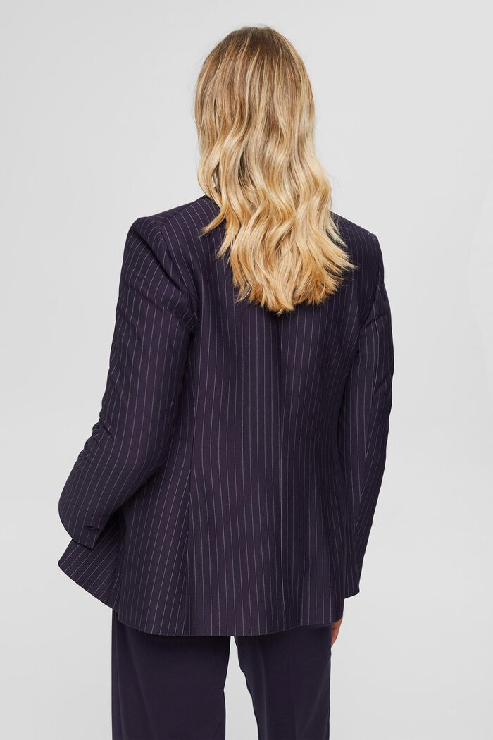 Blazer with pinstripes, NAVY, detail image number 4