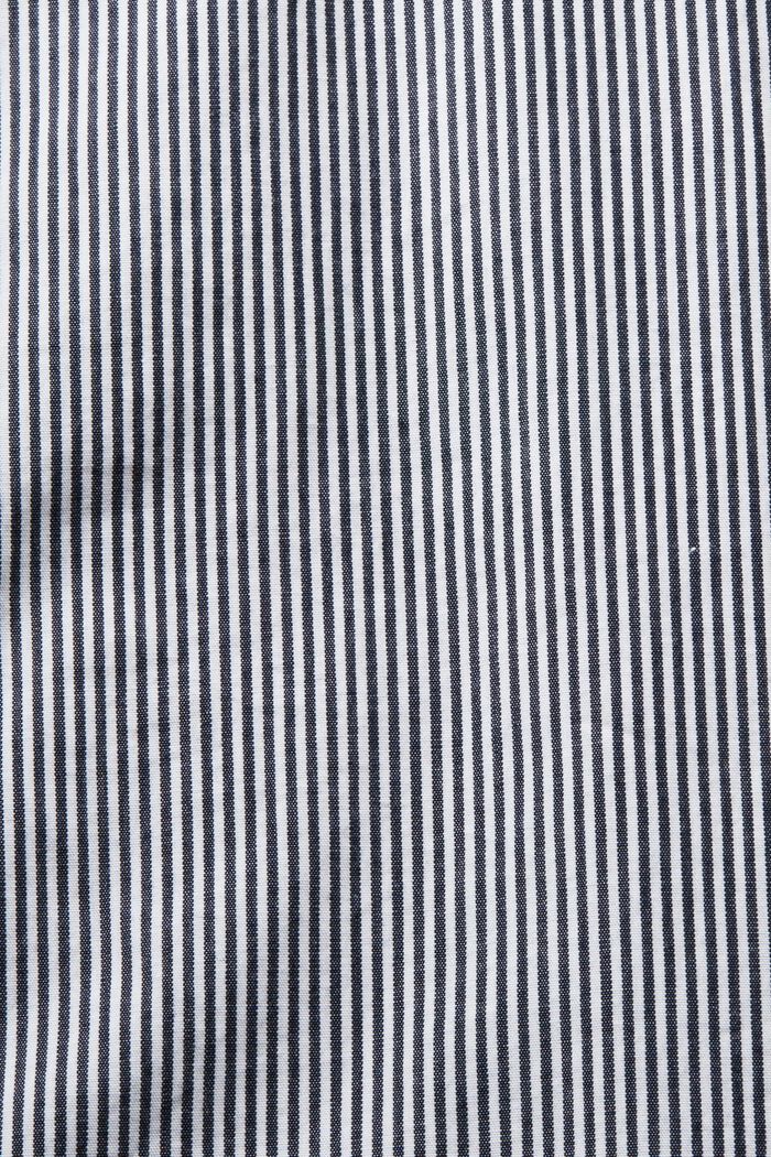 Striped Cotton Poplin Shirt, NAVY, detail image number 4