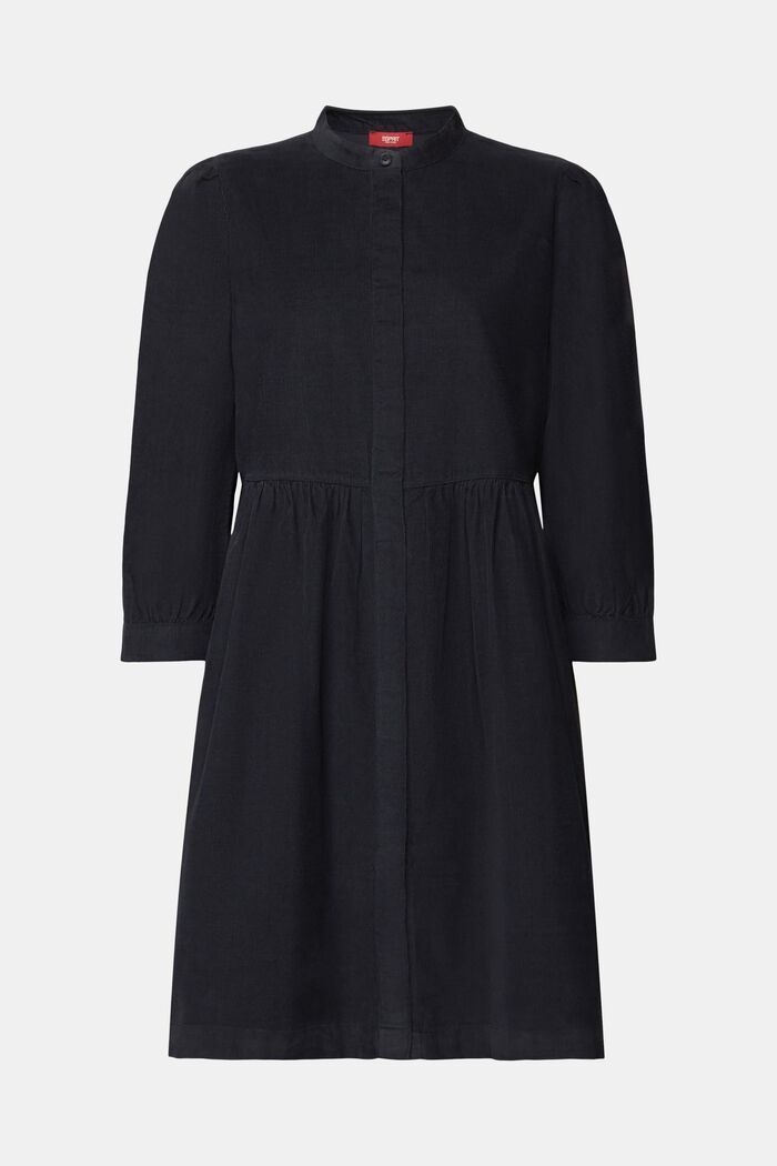 Corduroy Mini Dress, BLACK, detail image number 6