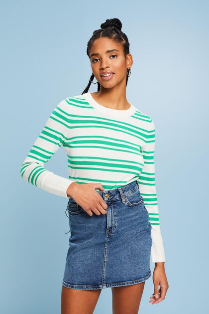 Striped Crewneck Sweatshirt