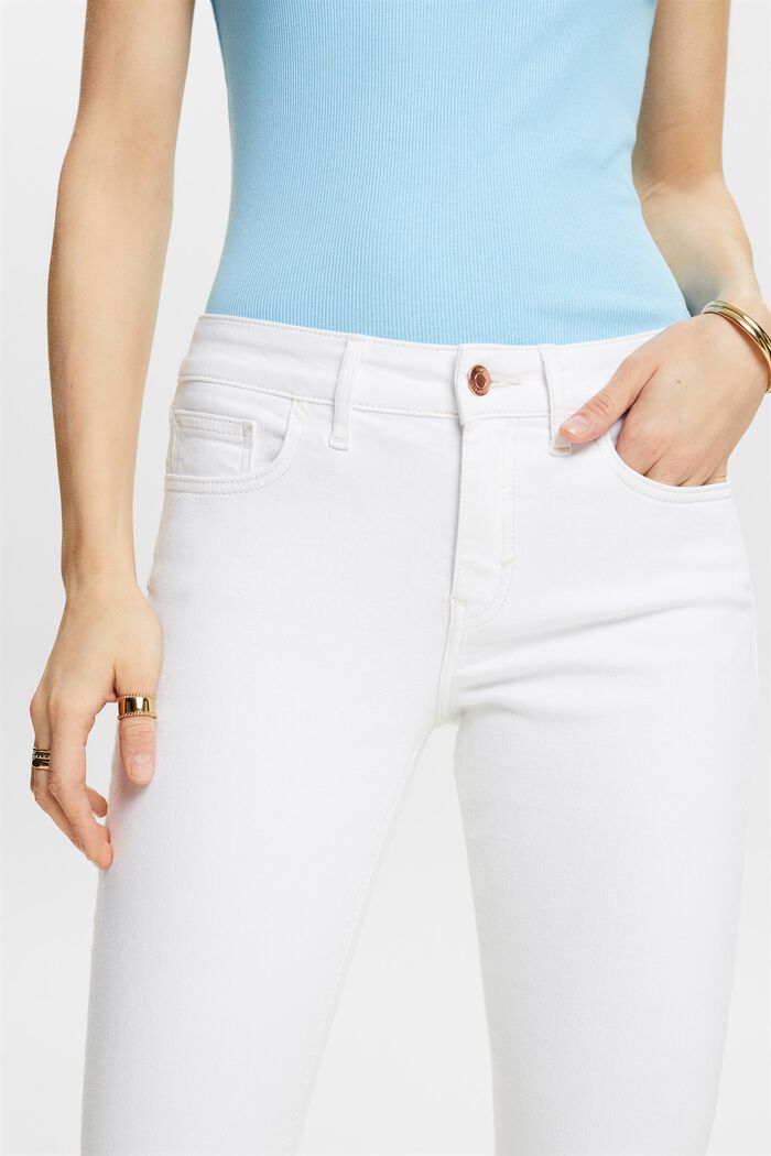 Mid Capri Jeans, WHITE, detail image number 2