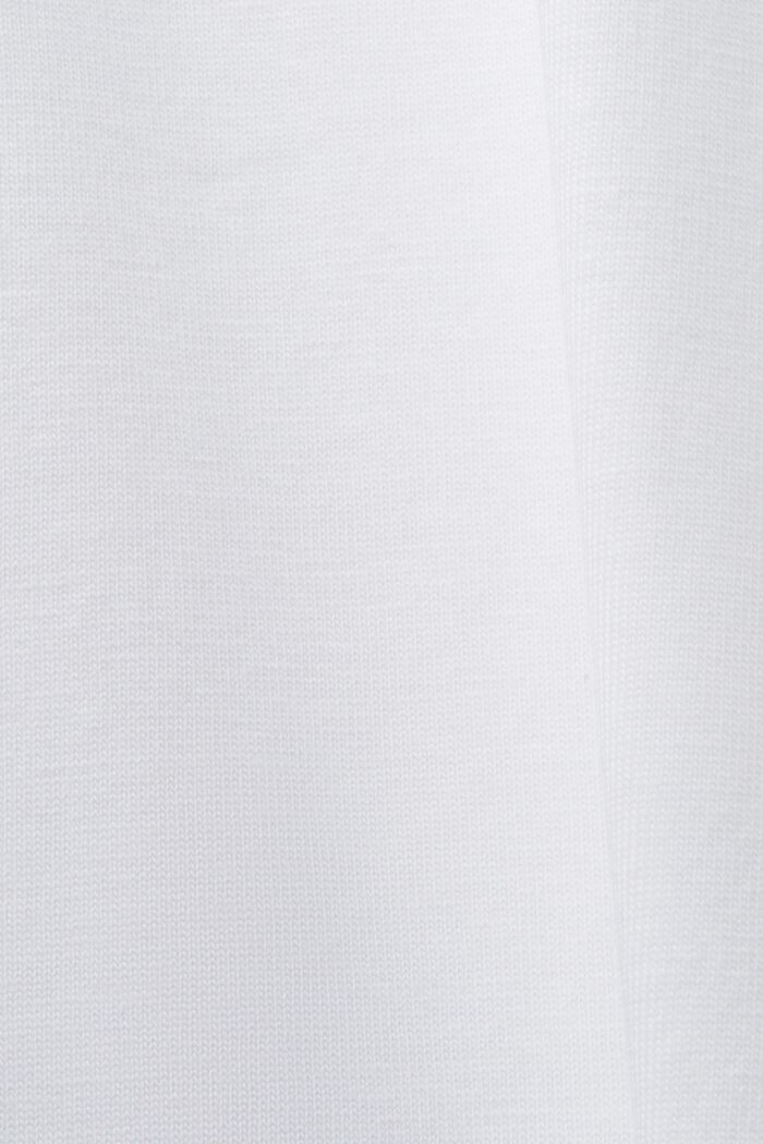 CURVY cotton T-shirt with front print, WHITE, detail image number 1