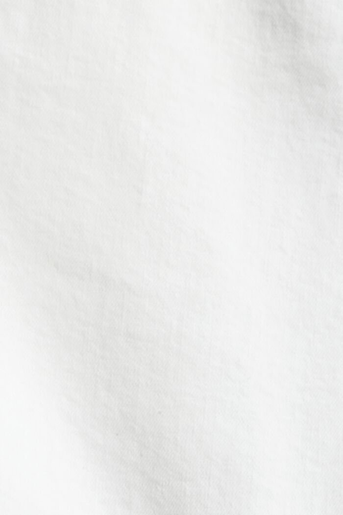 High-waisted denim shorts, WHITE, detail image number 4