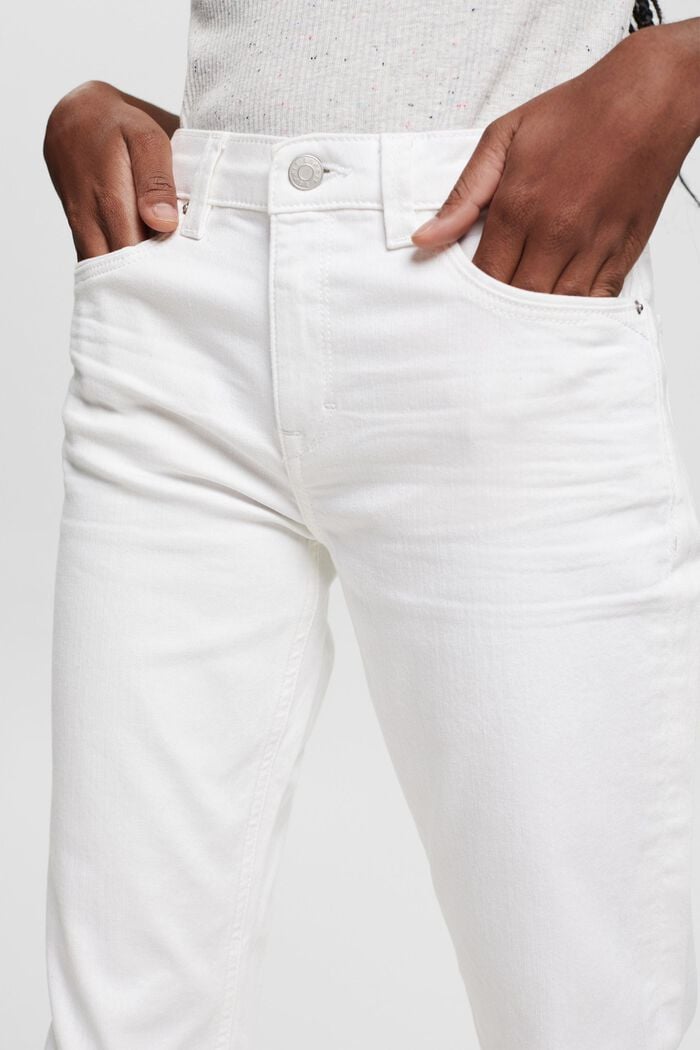 Stretch jeans containing organic cotton, WHITE, detail image number 2