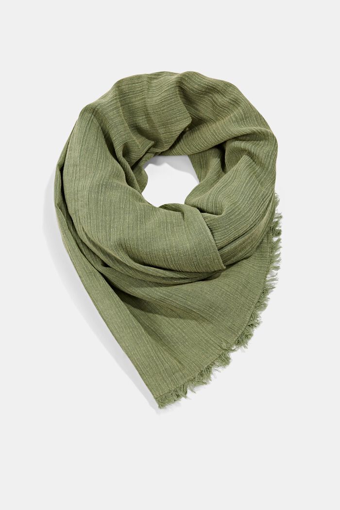 Thin scarf made of 100% organic cotton