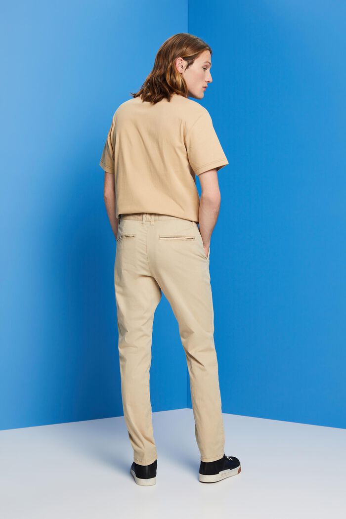 Stretch cotton chinos, SAND, detail image number 3