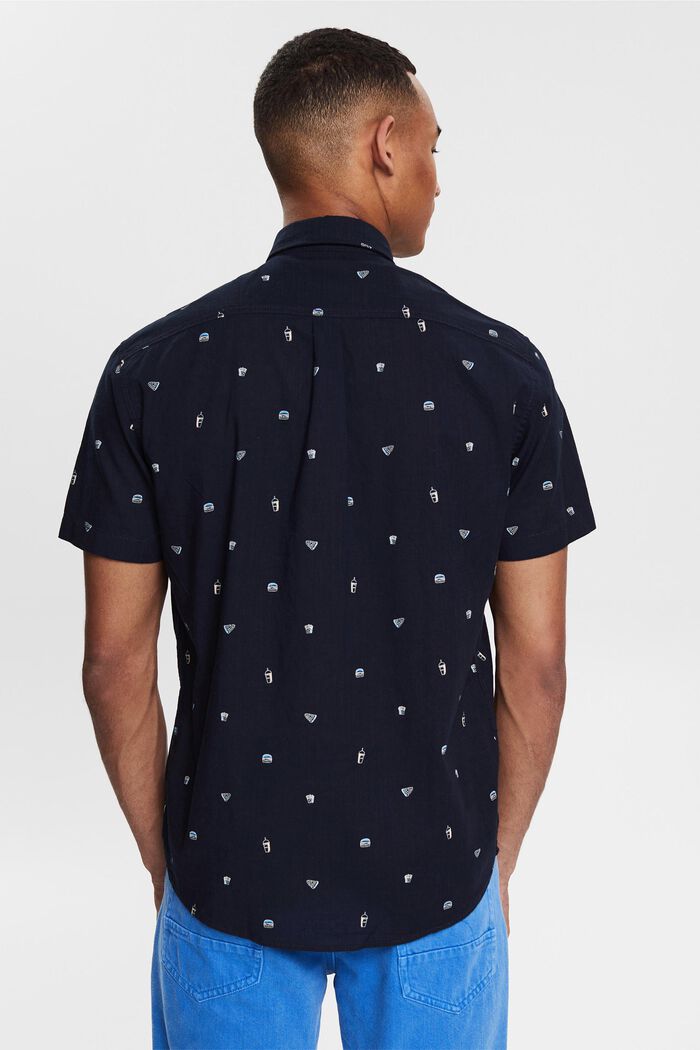 Shirt with a printed motif , DARK BLUE, detail image number 3