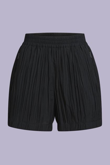 Pleated High-Rise Shorts