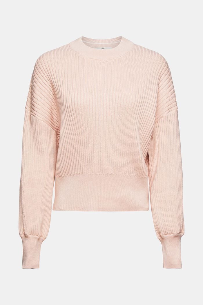 100% cotton jumper, DUSTY NUDE, detail image number 6