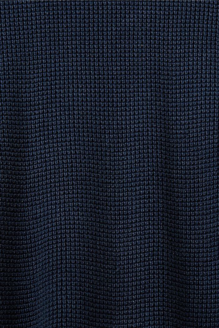 Basic crewneck jumper, 100% cotton, NAVY, detail image number 5