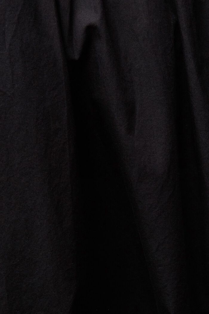Dress with a flounce hem, BLACK, detail image number 4