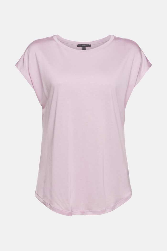 Made of TENCEL™: T-shirt with a rounded hem