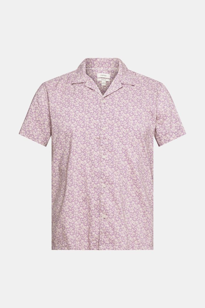 Shirt with a floral pattern, DARK MAUVE, detail image number 5