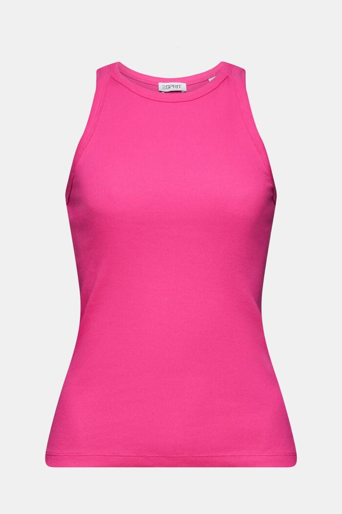 Ribbed Tank Top, PINK FUCHSIA, detail image number 6