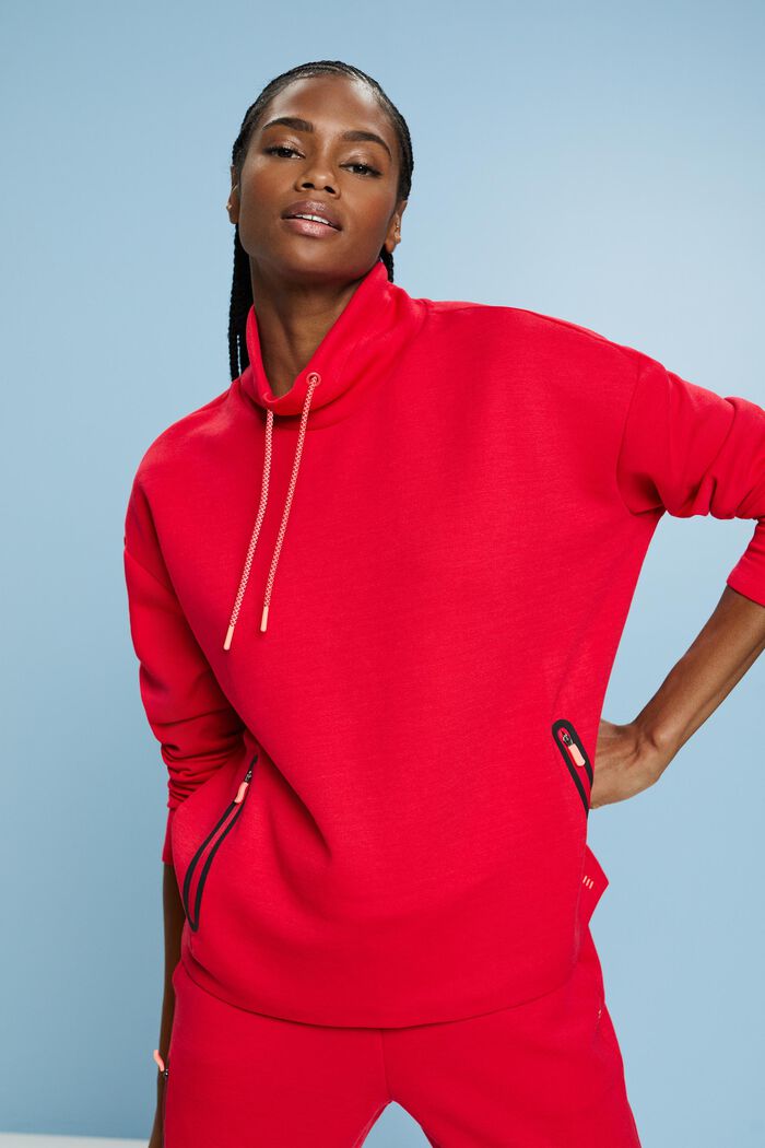 Active Sweatshirt, RED, detail image number 0