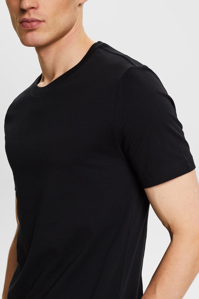Organic Cotton Jersey T-Shirt, BLACK, detail image number 2