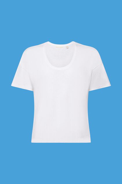 Cotton-linen blended t-shirt