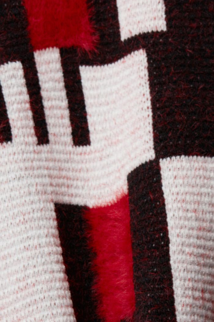 Patterned jumper, DARK RED, detail image number 5