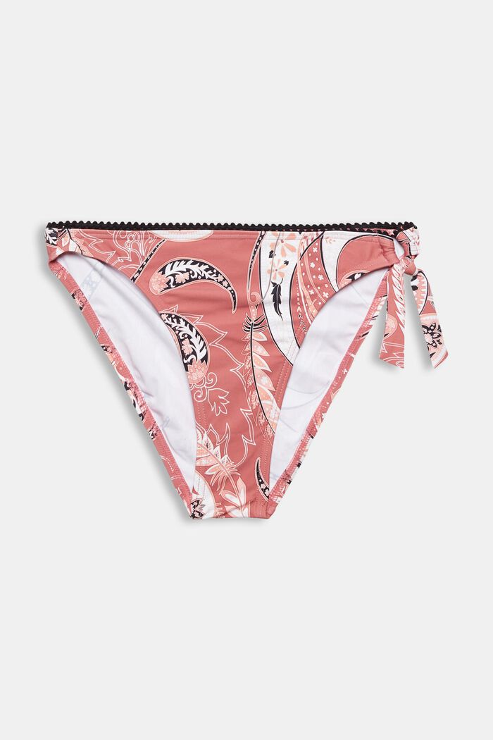 Made of recycled material: bikini briefs with a paisley print, BLUSH, detail image number 5