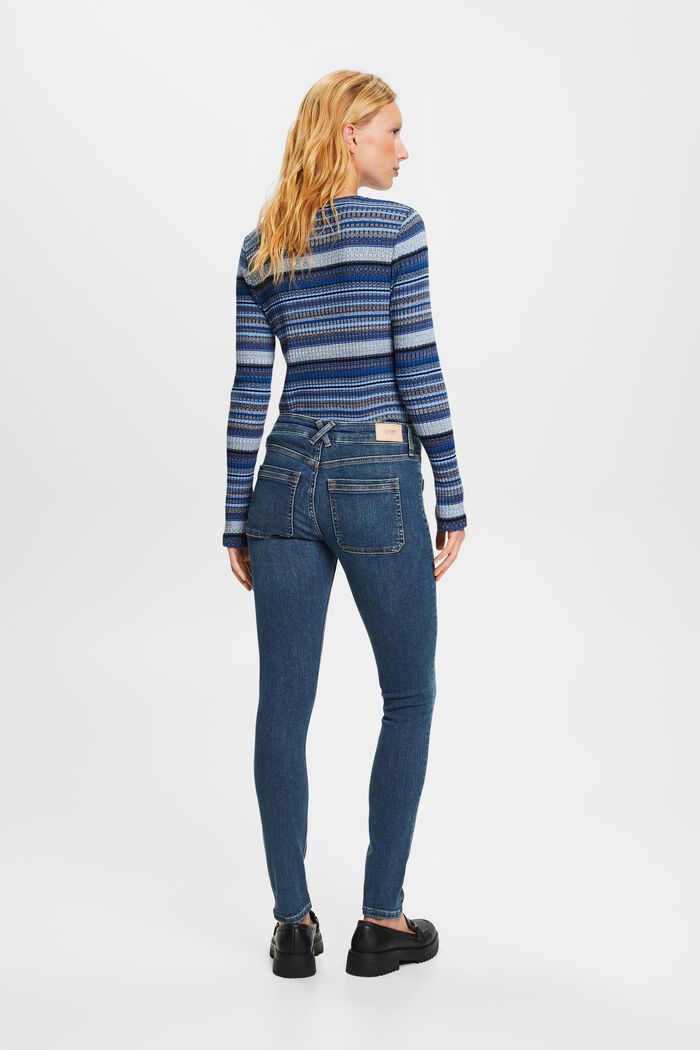 Skinny Mid-Rise Jeans, BLUE LIGHT WASHED, detail image number 3