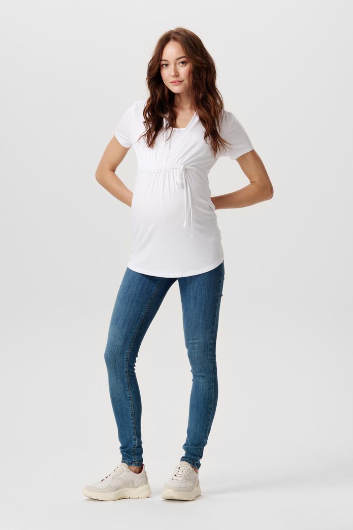 Stretch jeggings with an under-bump waistband, MEDIUM WASHED, detail image number 0