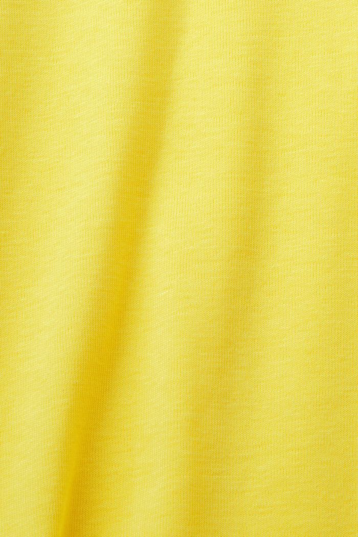 Logo Cotton-Jersey T-Shirt, YELLOW, detail image number 5