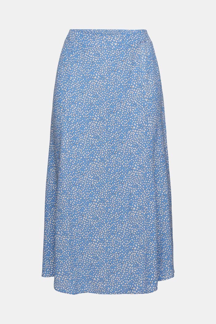 Patterned midi skirt, LENZING™ ECOVERO™, LIGHT BLUE LAVENDER, detail image number 5