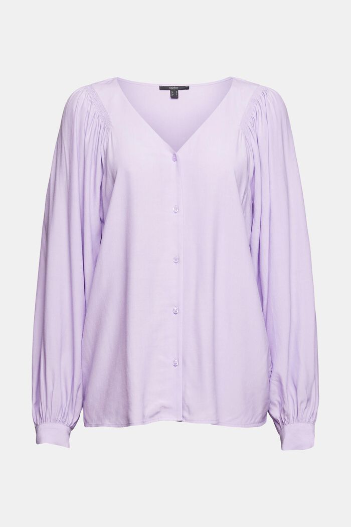 Blouse with LENZING™ ECOVERO™, LAVENDER, overview