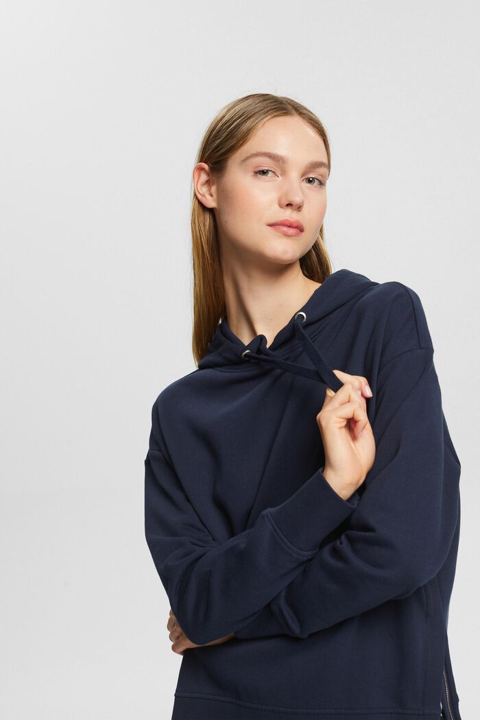 Hoodie with zips made of 100% cotton