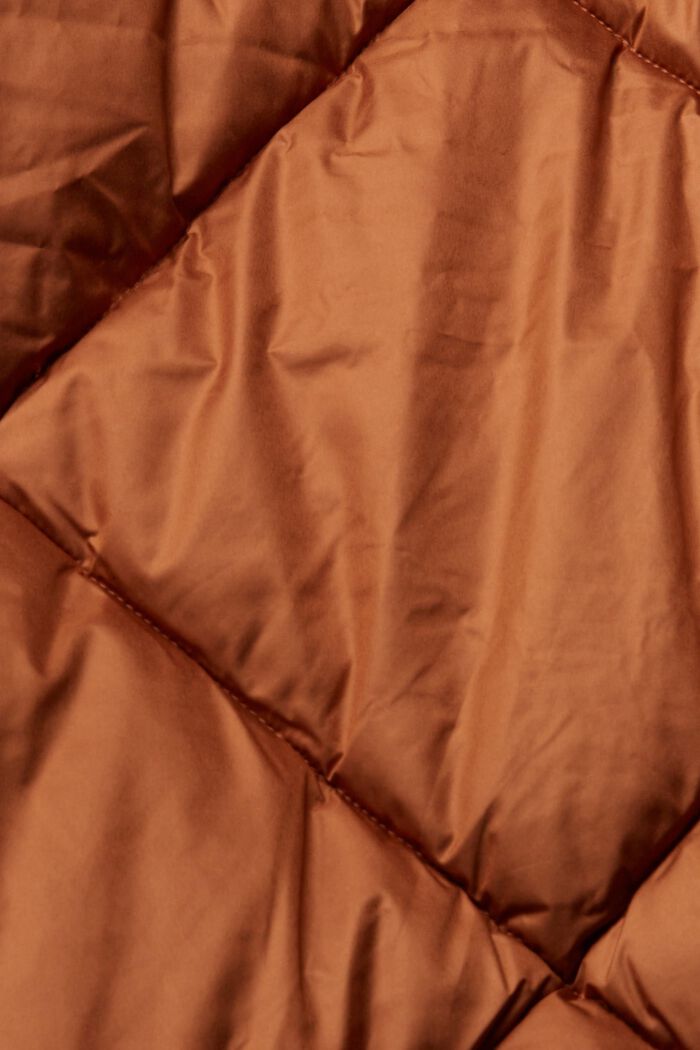 Longline quilted body warmer, TOFFEE, detail image number 1