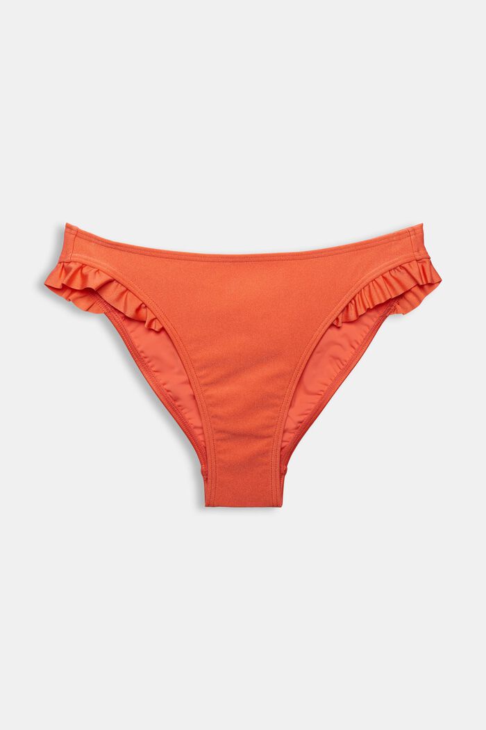 Bikini briefs with frill details, CORAL, detail image number 5
