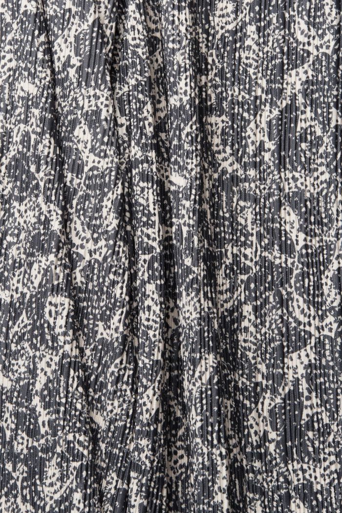 Patterned trousers with a crinkle finish, OFF WHITE, detail image number 4