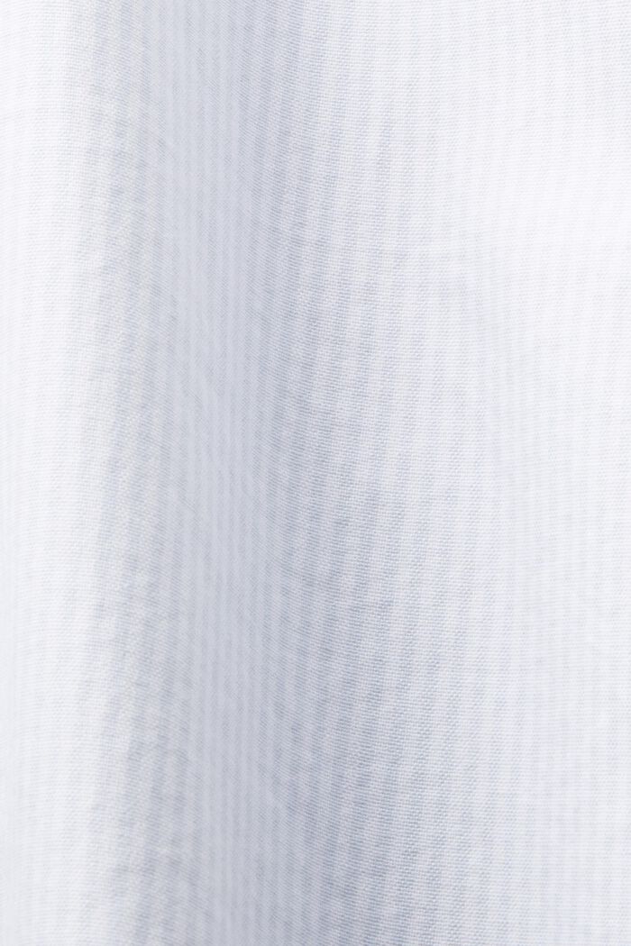 Oversized Striped Cotton Shirt, PASTEL BLUE, detail image number 6