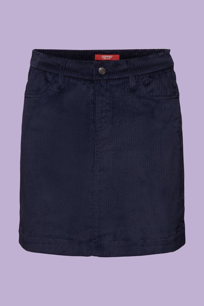 Corduroy Mini Skirt, NAVY, detail image number 5