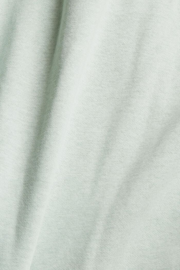 Activewear cardigan made of blended organic cotton, PASTEL GREEN, detail image number 4