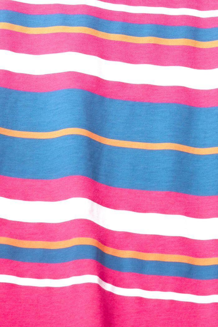 Striped print t-shirt, PINK FUCHSIA, detail image number 1